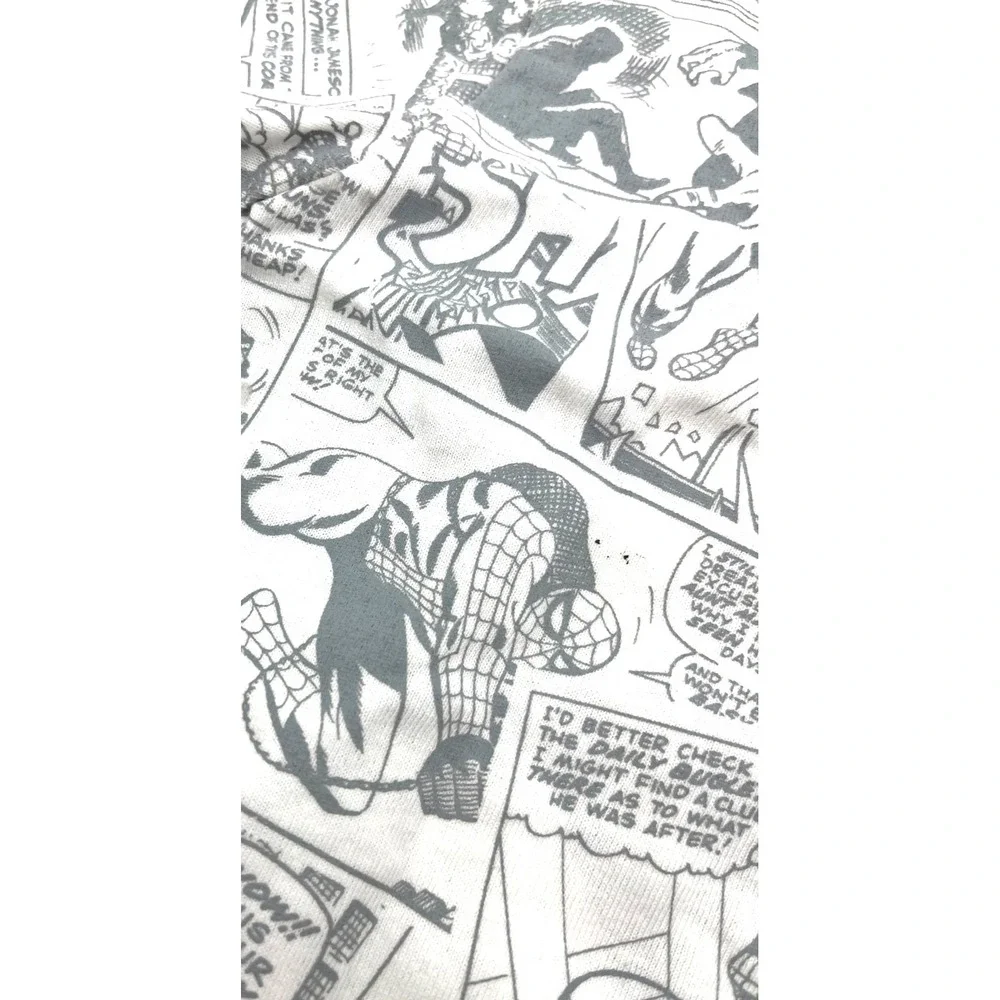 Disney Store Marvel Spiderman Boys Gray & White T-Shirt XS (4) New‎